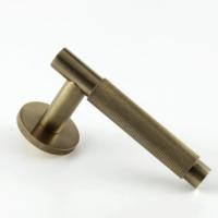 Hard and Ware TSPL2RR10 Smooth and Knurled Lever on Knurled Round Rose