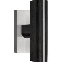 PBT22-DK stainless steel and oak wood non-locking tilt and turn window handle