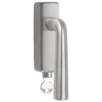 LB10-DKLOCK-O brushed stainless steel locking tilt and turn window handle