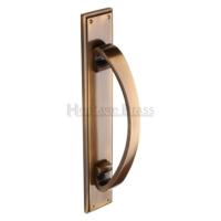 M.Marcus Heritage Brass V1162 Pull Handle on Plate