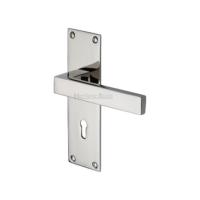 M.Marcus Heritage Brass Metro Low Profile Lever Handle on Plate