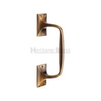 M.Marcus Heritage Brass V1150 Cranked Pull Handle