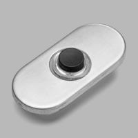 d line brushed stainless steel oval bell push