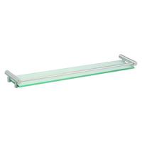 ARKITUR brushed stainless steel glass shelf