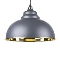 From the Anvil Harborne Smooth Brass Pendant