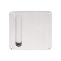 LB170 brushed stainless steel flush pull plate