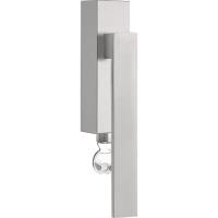 LSQ2CB-DKLOCK brushed stainless steel locking tilt and turn window handle