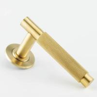 Hard and Ware TNL2RR3 Smooth and Knurled Lever on Stepped Round Rose