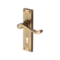 M.Marcus Heritage Brass Bedford Lever Handle on Plate