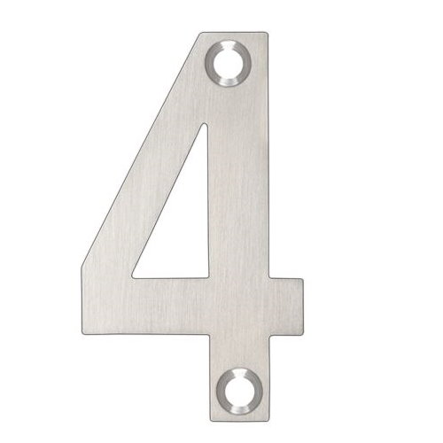 ARKITUR Brushed Stainless Steel 50mm High Door/House Number - 4