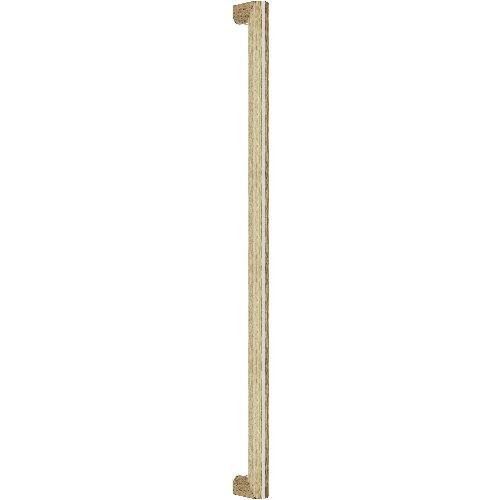PB422 satin stainless steel and oak wood front door pull handle
