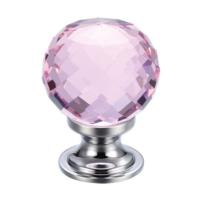 Fulton and Bray Facetted Glass Ball Cabinet Knob