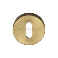M.Marcus Heritage Brass V4007 Lever Key Escutcheon
