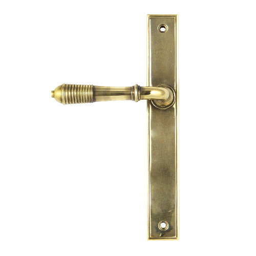 From the Anvil Reeded Slimline Sprung Lever Latch Set