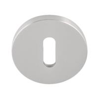 Fold TBN50 brushed stainless steel lever key escutcheon