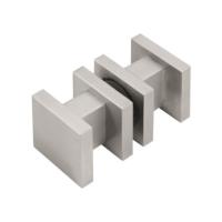 LSQ61G stainless steel square knobs for glass door on rose