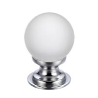 Fulton and Bray FROSTed Glass Ball Cabinet Knob