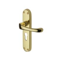 M.Marcus Heritage Brass Gloucester Lever Handle on Plate