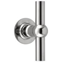 FVT125/52 stainless steel lever handle on rose