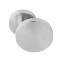 Basics LB702V offset flat stainless steel centre front door knob pull