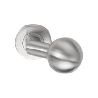 LB502 brushed stainless steel fixed or to operate front door knob