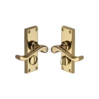 M.Marcus Heritage Brass Bedford Lever Handle on Short Plate