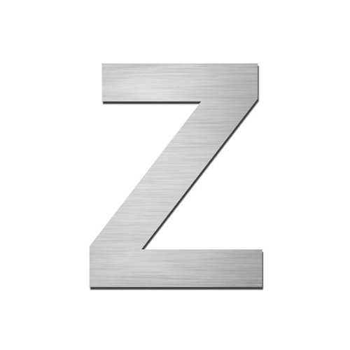 Brushed stainless steel Capital letter - Z