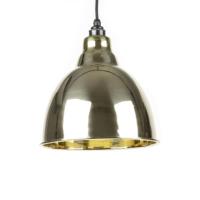 From the Anvil Brindley Smooth Brass Pendant