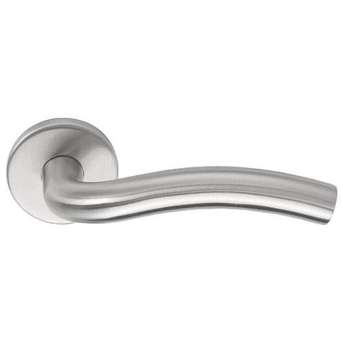 LBVI-19 brushed stainless steel lever handles set