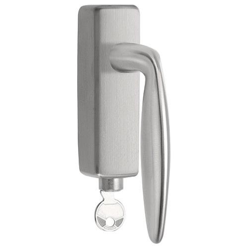 LBXV-DKLOCK-O brushed stainless steel locking tilt and turn window handle