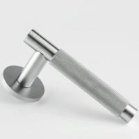 Hard and Ware TSPL2RR10 Smooth and Knurled Lever on Knurled Round Rose