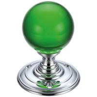 Fulton and Bray glass ball mortice knob set