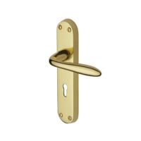 M.Marcus Heritage Brass Sutton Lever Handle on Plate