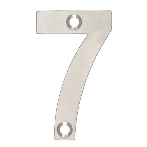 ARKITUR Brushed Stainless Steel 50mm High Door/House Number - 7