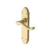 M.Marcus Heritage Brass Savoy Lever Handle on Plate