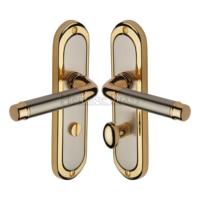 M.Marcus Heritage Brass Saturn Lever Handle on Plate