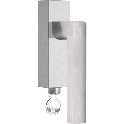 PBL23-DKLOCK brushed stainless steel locking tilt and turn window handle