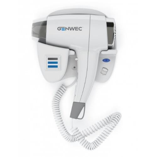 Genwec Wall Support White Hair Dryer