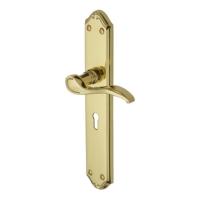 M.Marcus Heritage Brass Verona Long Lever Handle on Plate