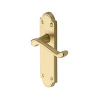 M.Marcus Heritage Brass Meridian Lever Handle on Plate