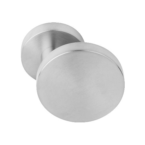 Basics LB702V offset flat stainless steel centre front door knob pull