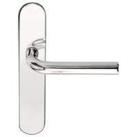 LB3-19P13 stainless steel lever handle on plate with metal sub-rose