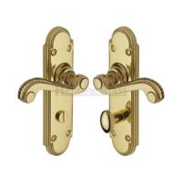 M.Marcus Heritage Brass Adam Lever Handle on Plate