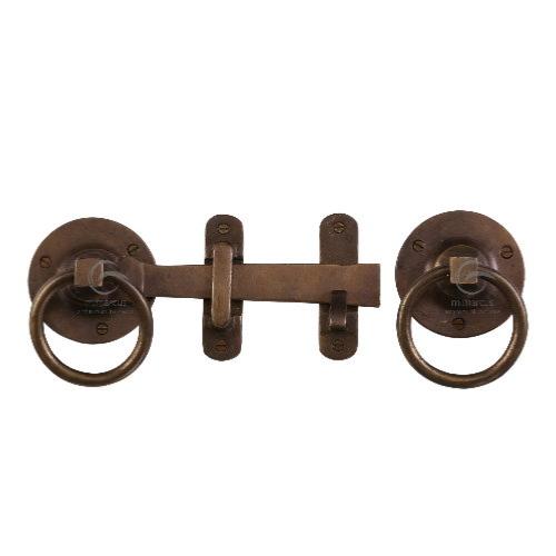M.Marcus Solid Bronze Rustic RBL541 Gate Handle and Latch