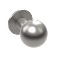 Baltic Grade 316 Stainless Steel 50mm Ball Knob on Rose