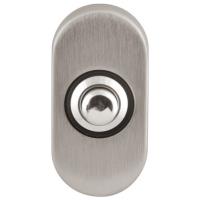 Timeless F510 oval bell push with chrome plated button