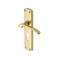 M.Marcus Heritage Brass Diplomat Lever Handle on Plate