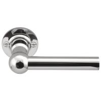 FVL125/52 stainless steel lever handle on rose