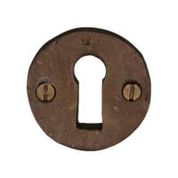 M.Marcus Solid Bronze Rustic RBL553 Round Lever Key Escutcheon