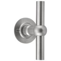 FVT110/52 stainless steel lever handle on rose